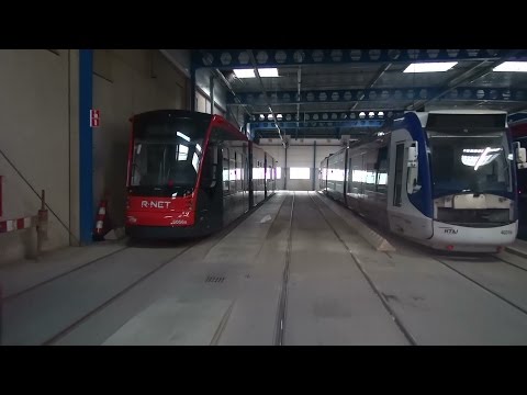Inrukken naar spoor 14 remise Zichtenburg | HTM Alstom RegioCitadis 4049