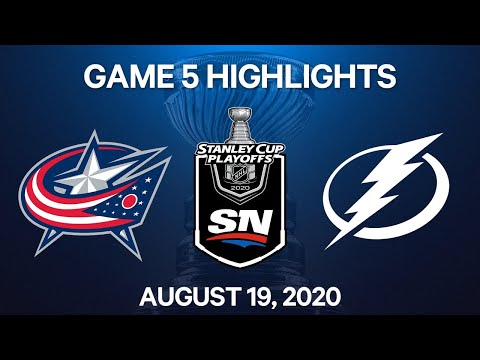 NHL Highlights | 1st Round, Game 5: Blue Jackets vs. Lightning - Aug. 19, 2020