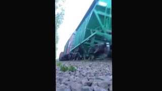 preview picture of video 'Товарный поезд #Алматы'