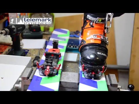 Mounting the ski brakes on Meidjo bindings