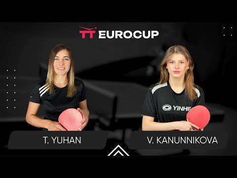 10:45 Tetiana Yuhan - Vasylysa Kanunnikova 14.01.2024 TT Euro.Cup Women Ukraine Master. TABLE 4
