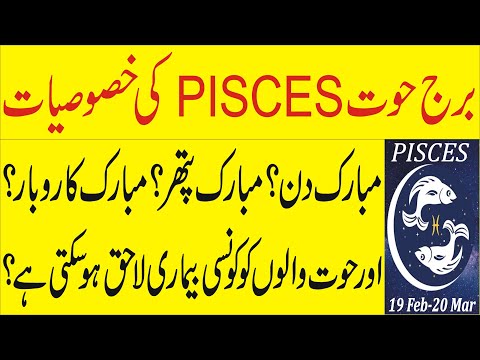 #Pisces Horoscope 2021 | Burj #Hout ki malumaat | 12 zodiac signs information & characteristics