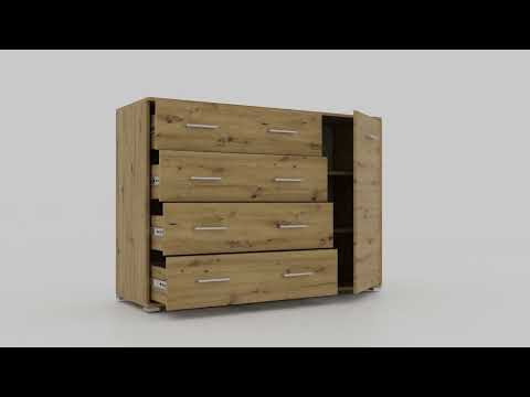 Комод "Рібас" 1Д 4Ш