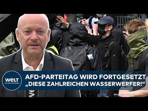 Video Thumbnail: ERFURT: Parteitag der AfD geht in zweite Runde! Polizei bereitet sich auf Krawalle vor
