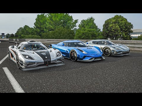 Forza 7 Drag Race | Koenigsegg One:1 VS Koenigsegg Regera VS Koenigsegg Agera!!!
