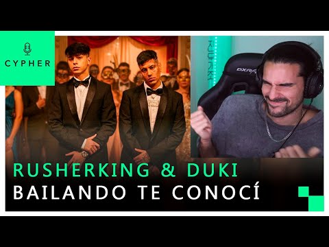 REACCIÓN a Rusherking, Duki - BAILANDO TE CONOCI (Video Oficial)