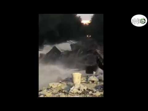 BRUNSWICK RAILROAD BRIDGE COLLAPSES-ACCESS CLOSED