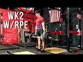 Training With RPE - Learning Curve - W2