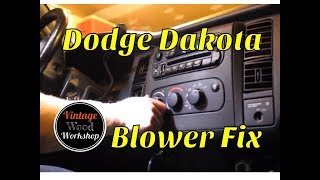 Replacing the Blower Motor, Burned-out Harness, and Resistor:  2001 Dodge Dakota. DIY. How To.