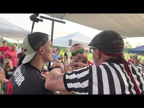 The Russian Victor Belov vs Austin wade armwrestling WAR