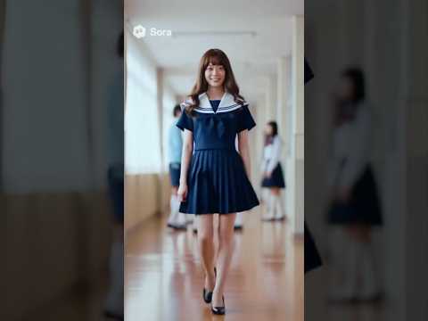 男子の制服の着替えがなかったためセーラー服を着て女装することになった高校生