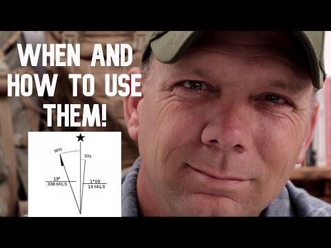 Declination Diagrams on a Topographic Map