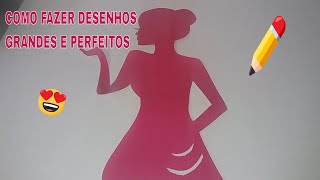 COMO FAZER SILHUETA SEM PRECISAR IMPRIMIR | SIMPLES E FÁCIL