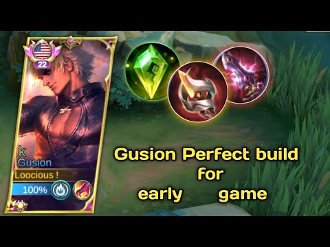 Gusion Perfect Early Build Must Try ||. Gusion Gameplay -Mlbb