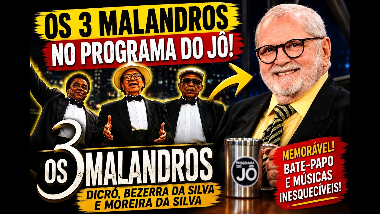 Entrevista com Dicró, Bezerra da Silva e Moreira da Silva no Jô Soares Onze e Meia (1995) SBT