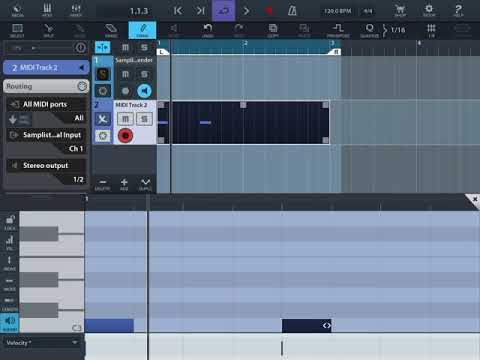 How to use Samplist in Cubasis