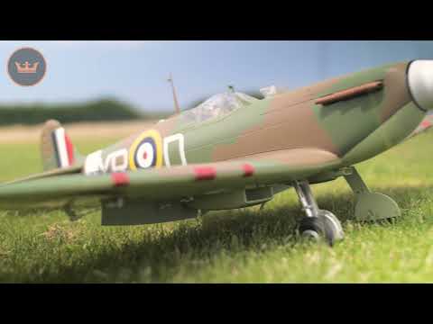 Durafly (PNF) Supermarine Spitfire Mk2a WWII fighter EPO 1100mm: 60s Clip