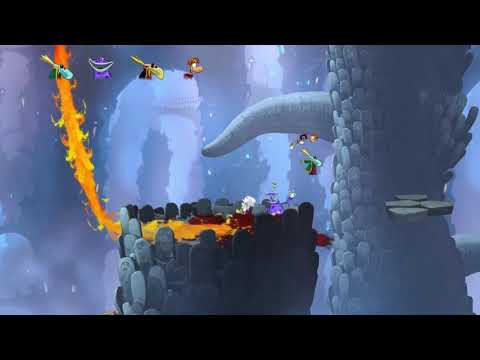 Rayman Origins (4 Players) #62 Land Of The Living Dead FINAL BOSS