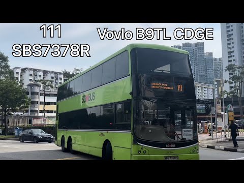[SBST] Cameo! | SBS7378R on Trunk Service 111- Volvo B9TL CDGE