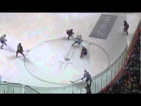 Ryan Malone vs Chris Campoli : Tampa Bay Lightning vs Montreal Canadiens : October 1 2011
