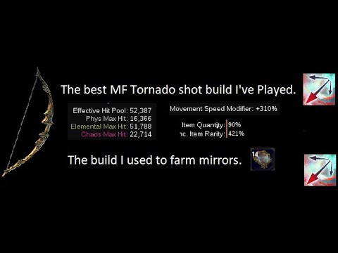 The Best MF Build I've Played - Min-Max Tornado Shot - Path of Exile 3.22