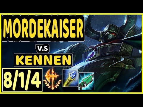 LEP (MORDEKAISER) vs KENNEN - 8/1/4 KDA TOP GAMEPLAY - BR Ranked GRANDMASTER