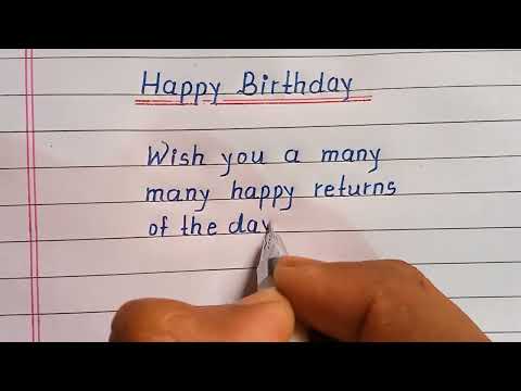 Happy birthday wishes || Birthday wishes to you || Birthday card writing || Birthday greetings||