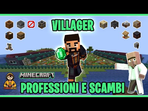 Villager Professioni e Scambi Minecraft - Lavori e Commercio Villici