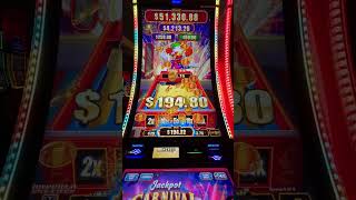 Big win on Jackpot Carnival Slot at Seminole Hard Rock Casino Hollywood, Florida. #casinogame #slot