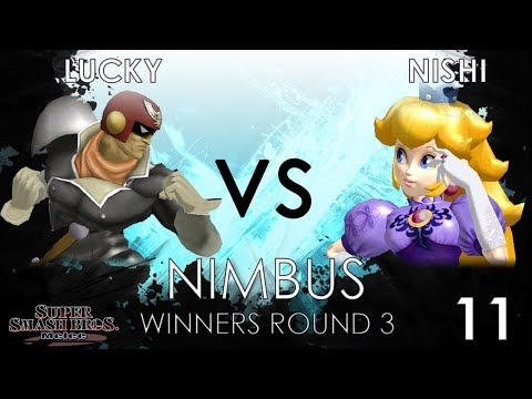 Nimbus #11 - DIG | Lucky (Falcon) VS Nishi (Peach/Mario) - SSBM Winners Round 3