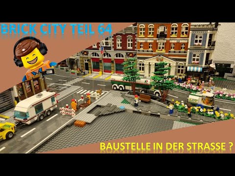 Brick City Teil 64 - Die Baustelle , Begrünung der Strasse Teil 2