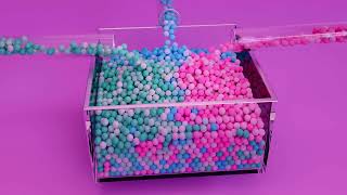 Fish Tank Full of Colore Ball Rigid body Simulation in Blender || Ball Run Animation #ballanimation
