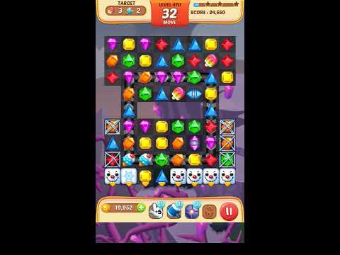 Jewel Match King Level 470 - Walkthrough ( No Booster )