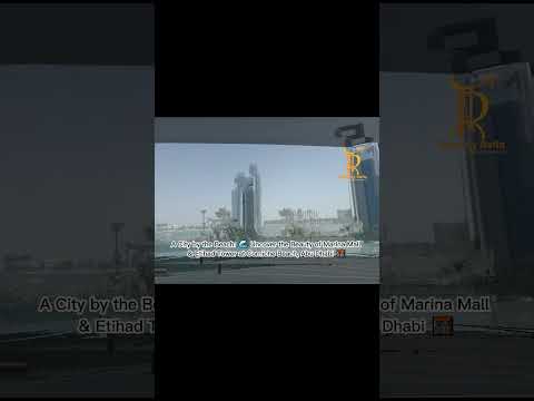 Marvel at the Breathtaking Marina Mall & Etihad Tower at Corniche Beach,🌊@toursbyrafiq