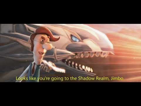 You're going to the shadow realm Jimbo but the VA voiced it