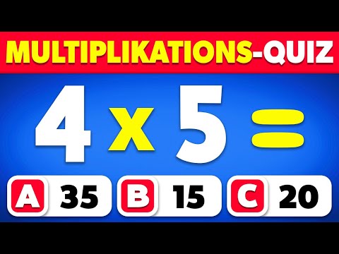 Kannst du dieses Multiplikations-Quiz bestehen...? ✖️🤓📚 | Einmaleins-Quiz