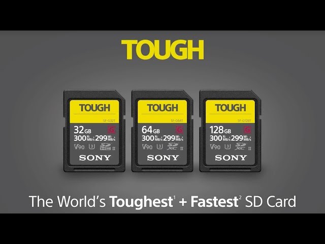 Video Teaser für Sony Announces World's Toughest, Fastest SD Cards