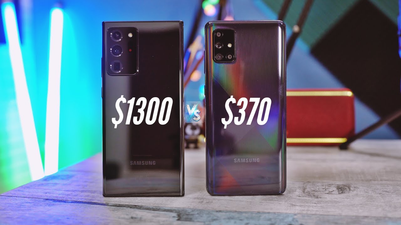 Galaxy Note 20 Ultra vs Galaxy A71 Comparison | Camera | Speed Test | Display | More