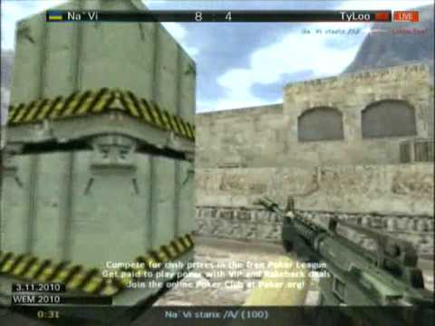 Na`Vi vs TyLoo de_dust2 (World e-Sports Masters 2010)