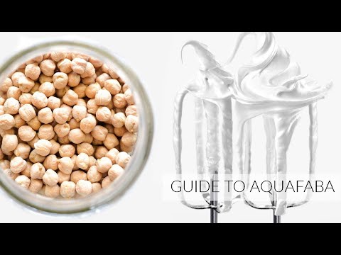 How to Make WHIPPED AQUAFABA from Dried Chickpeas | ASMR Cooking