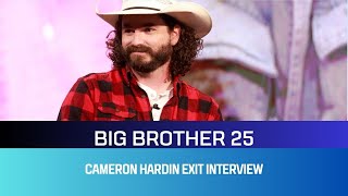 Cameron Hardin Big Brother 25 Exit Interview
