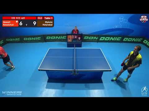 01:30 Nazarii Kovalchuk  (0:3) Mykola Halynskyi  West 5 WIN CUP 17.10.2022 | TABLE TENNIS WINCUP
