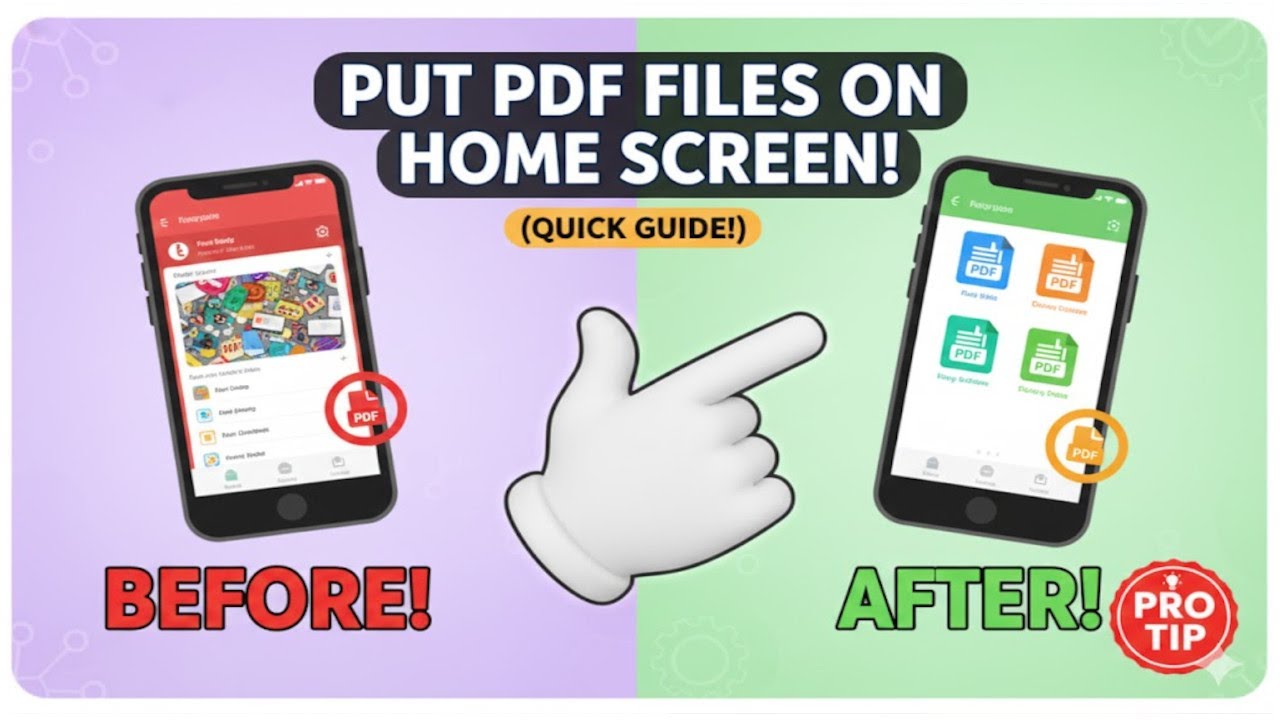 How To Put Pdf Files On Home screen On Phone
