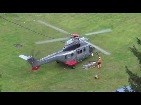 Holzflug bei Disentis 2014