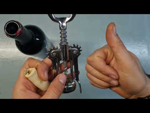 Comment ouvrir une bouteille avec un Tire-bouchon à levier