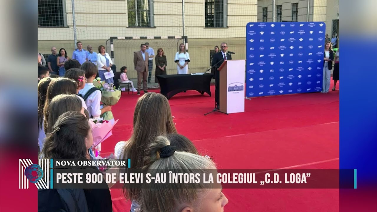 Peste 900 de elevi s-au întors la Colegiul „C.D. Loga”