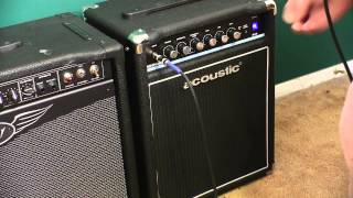 Video thumbnail for Acoustic B15 Bass Amp Review by geezerguitarsite