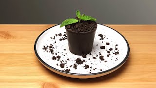 2 ingredient eggless Chocolate Mousse cups with strawberry compote & vanilla cake | Recipe Castle