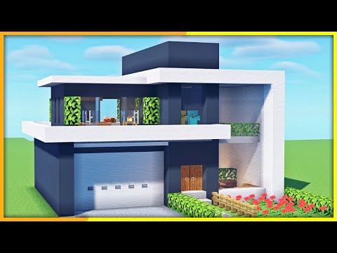 Minecraft Modernes Haus bauen 1.18 Tutorial - Minecraft Villa bauen Survival Tutorial Deutsch