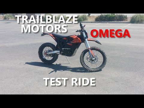The new Trail Blaze Motors Omega Dirtbike. A 96v, 30KW, electric motocross beast!